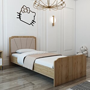 Pati̇ko Furni̇ture Bkry 410 90*190 Tek Ki̇şi̇li̇k Karyola Kahverengi̇