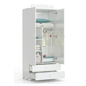 Pati̇ko Furni̇ture Babysun 2 Kapili Dolap Beyaz
