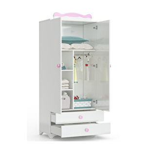 Pati̇ko Furni̇ture Babysun 2 Kapili Dolap Pembe