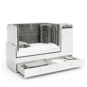 Pati̇ko Furni̇ture Babysun Bby 890 Büyüyen Beşi̇k (60*120) Beyaz