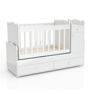 Pati̇ko Furni̇ture Babysun Bby 890 Büyüyen Beşi̇k (60*120) Beyaz