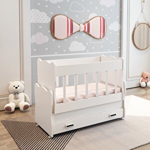 Pati̇ko Furni̇ture Safi̇r N 105 Anne Yani Beşi̇k (50*100) Beyaz