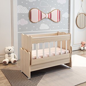Pati̇ko Furni̇ture Safi̇r N 104 Çekmecesi̇z Anne Yani Beşi̇k (50*100) Sonomo