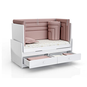 Pati̇ko Furni̇ture Sw 701 2 Çekmeceli̇ Mdf Çitali Beşi̇k Beyaz
