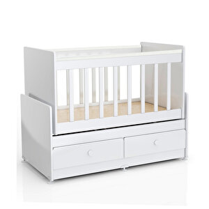 Pati̇ko Furni̇ture Sw 701 2 Çekmeceli̇ Mdf Çitali Beşi̇k Beyaz
