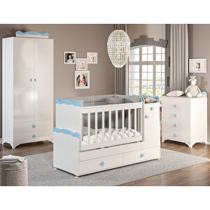 Pati̇ko Babysun Bby 970 Mavi̇ Bebek Odasi Takimi