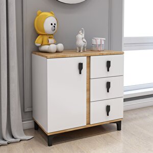 Pati̇ko Rose 2 Kapakli Bebek Odasi Takimi Meşe