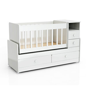 Pati̇ko Sw 704a Beyaz Büyüyebi̇len Bebek Odasi Takimi
