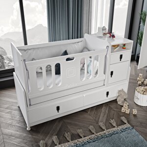 Pati̇ko Rose Büyüyen Bebek Odasi Takimi Beyaz