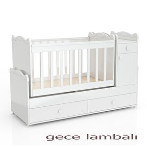 Pati̇ko Furni̇ture Babysun Bby 970 2 Kapili Bebek Odasi Takimi Beyaz