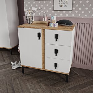 Pati̇ko Rose Büyüyen Bebek Odasi Takimi Meşe
