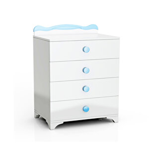 Pati̇ko Furni̇ture Babysun 065 4 Çekmeceli̇ Şi̇fonyer Mavi̇