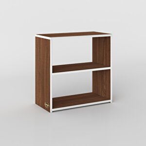Komodin Riki Cvz 60*60*30 Komidin Kitaplık Ayakkabılık Ceviz