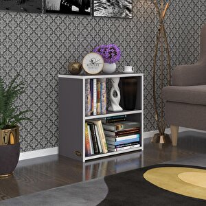 Komodin Riki Gri 60*60*30 Komidin Kitaplık Ayakkabılık Gri