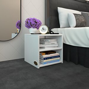 Komodin Meydey Byz 39*39*39 Komidin Kitaplık Ayakkabılık Beyaz