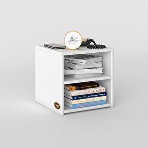 Komodin Meydey Byz 39*39*39 Komidin Kitaplık Ayakkabılık Beyaz