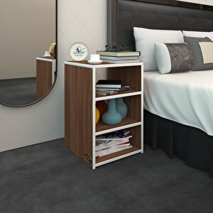 Komodin Panpan Cvz 60*39*39 Komidin Kitaplık Ayakkabılık Ceviz