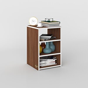 Komodin Panpan Cvz 60*39*39 Komidin Kitaplık Ayakkabılık Ceviz