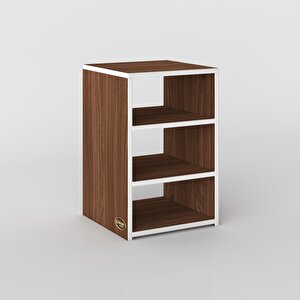 Komodin Panpan Cvz 60*39*39 Komidin Kitaplık Ayakkabılık Ceviz