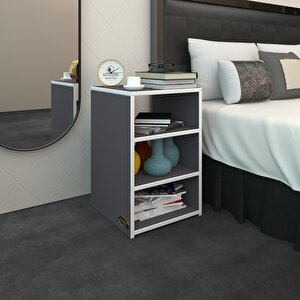 Komodin Panpan Gri 60*39*39 Komidin Kitaplık Ayakkabılık Gri