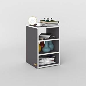 Komodin Panpan Gri 60*39*39 Komidin Kitaplık Ayakkabılık Gri