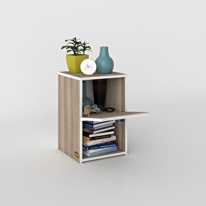 Komodin Izumi Crd 60*39*39 Komidin Kitaplık Ayakkabılık Kapaklı Arkalıklı Cordoba