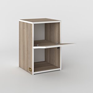 Komodin Izumi Crd 60*39*39 Komidin Kitaplık Ayakkabılık Kapaklı Arkalıklı Cordoba