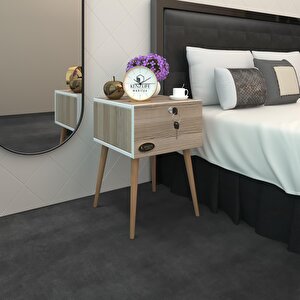 Komodin Kazuki Crd 60*39*39 Komidin Ahşap Ayaklı Kitaplık Ayakkabılık Kapaklı Arkalıklı Cordoba