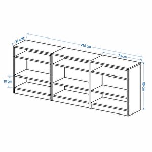 Dekorex Dsd304-k-Beyaz 6 Kapaklı Dosya Dolabı