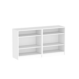 Dekorex Dsd204k-Beyaz 4 Kapaklı Camlı Dosya Dolabı