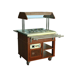 Assb-02 Saladbarlar Orta Tip Ahşap Kaplama Gn 1/1 X 2 - 230 V