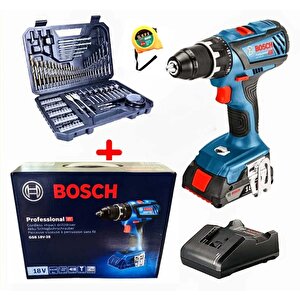 Gsb 18 V 28 Tek Batarya Darbeli Vidalama Karton Kutulu Ve Bosch 103 Parça Aksesuar Seti