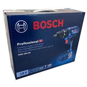 Gsb 18 V 28 Tek Batarya Darbeli Vidalama Karton Kutulu Ve Bosch 103 Parça Aksesuar Seti