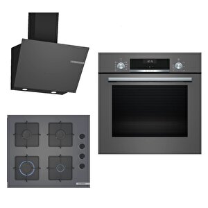 Ankastre Gri 3 Lü Set 309 (hbf534eh3t-pop6c9p30o-dwk66pj70t)