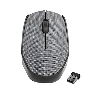 Km-218 2.4 Ghz Usb Kumaş Yüzey Kablosuz Mouse  (gri̇-mavi̇-kirmizi)