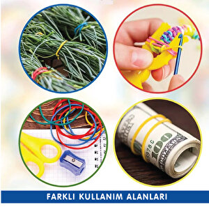Paket Lastiği Mavi 1000adet %100 Kauçuk Okul-Kırtasiye-Paketleme-Ambalaj Mavi