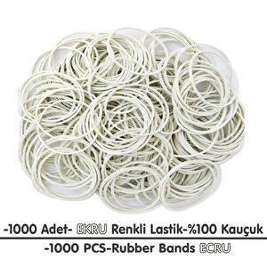 Paket Lastiği Ekru 1000adet %100 Kauçuk Okul-Kırtasiye-Paketleme-Ambalaj Ekru