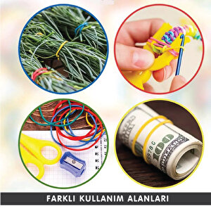 Paket Lastiği Ekru 1000adet %100 Kauçuk Okul-Kırtasiye-Paketleme-Ambalaj Ekru