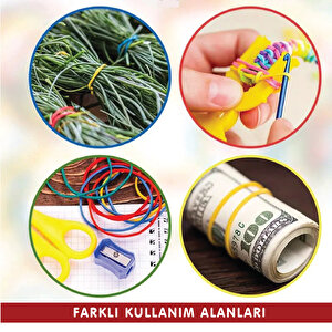 Paket Lastiği Kırmızı 1000adet %100 Kauçuk Okul-Kırtasiye-Paketleme-Ambalaj Kırmızı