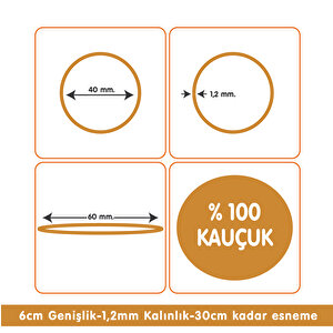Paket Lastiği Naturel 1000adet %100 Kauçuk Okul-Kırtasiye-Paketleme-Ambalaj Natürel