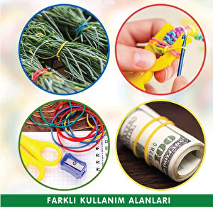 Paket Lastiği Yeşil 1000adet %100 Kauçuk Okul-Kırtasiye-Paketleme-Ambalaj Yeşil