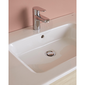 Victoria Plus Lavabo Batarya Parlak Krom, Sifon Kumandalı