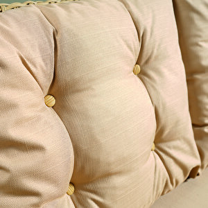 Rio Rattan Bahçe Balkon Oturma Takımı 2+1+1+camlı Masa Cappuccino