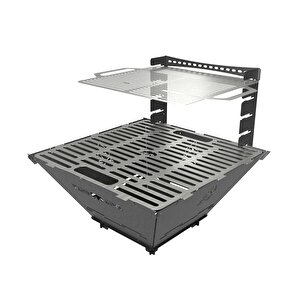 ® Firenest™: Grand 3mm Karbon Çelik Ateş Çukuru & Mangal | Su Geçirmez Özel Çantalı