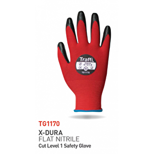 Tg1170 X-dura Flat Nitril Kesim Seviyesi 1 İş Eldiveni 8 (M)
