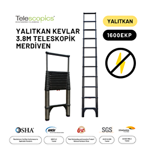 3.8m Kevlar Yalıtkan/yüksek Gerilime Dayanıklı Uzatma Teleskopik Merdiven Ac25kv- Telescopics 1600ekp
