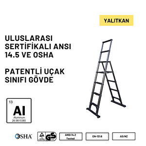 3.3m Kevlar Yalıtkan/yüksek Gerilime Dayanıklı Çok Fonksiyonlu Merdiven 20ackv– Telescopics  145eks