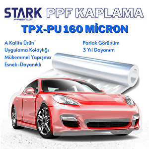 Stark Ppf-tpx Pu Şeffaf Araç Boya Koruma Kaplama 160 Micron 15 Mt