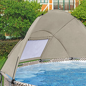 Bestway Büyük Yuvarlak Gölgelikli Prefabrik Havuz Seti 396x107cm 561fy Bw544