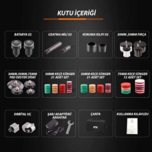12v Şarjlı Nano Orbital Polisaj Makinesi